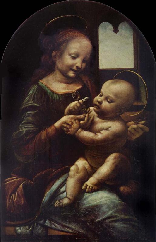 LEONARDO da Vinci Madonna with a Flower France oil painting art